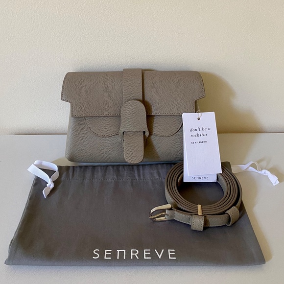 SENREVE Aria Crossbody / Shoulder Bag Or Belt Bag Pebbled Sage - Picture 12 of 12